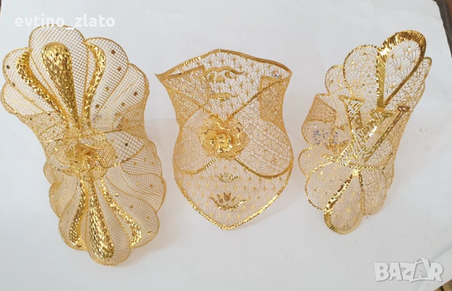 Златни гривни Дубайска линия 14К, снимка 5 - Гривни - 51412379