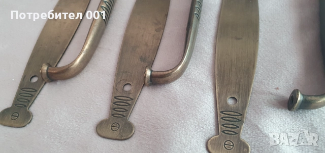 3 бр. Дръжки за мебели от месинг , снимка 3 - Други - 52957288