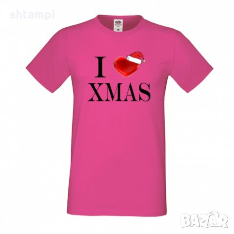 Мъжка тениска Коледа I Love XMAS, снимка 4 - Тениски - 34690497