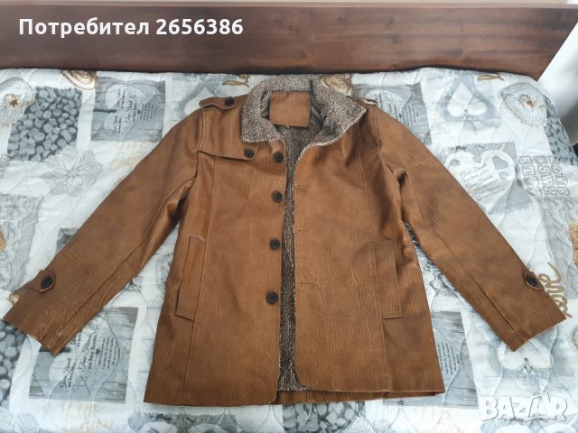 Чисто ново,мъжко сако-зимно,изкуствена кожа