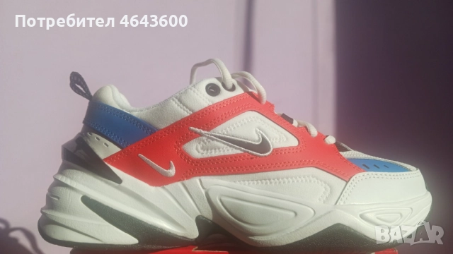 Дамски маратонки Nike M2K Tekno White Black Orange (Women's), снимка 4 - Маратонки - 52467087