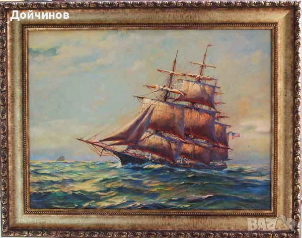 "Девятий вал", Айвазовски, картина, точно копие на оригинала , снимка 12 - Картини - 36529960