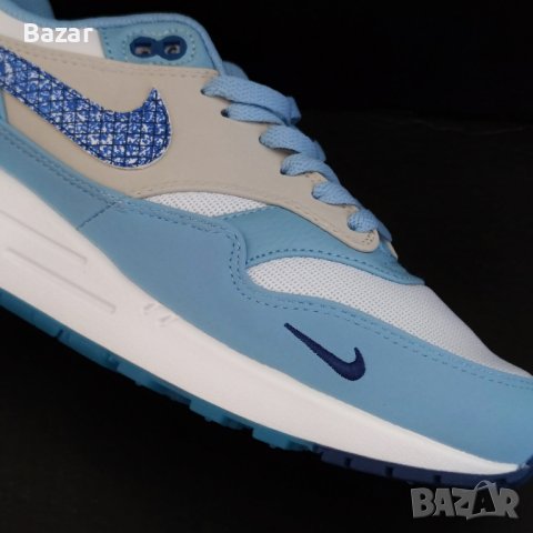 Nike AirMax 1 Premium Blue Размер 43 Номер 27.5см Стелка Мъжки Маратонки Обувки Нови Оригинални, снимка 5 - Маратонки - 43050925