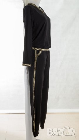 Дамска пижама с V-образно деколте в черно марка Hamana , снимка 3 - Пижами - 28521468