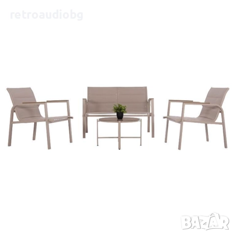 Градински алуминиев комплект ЖУЛИЕТ капучино