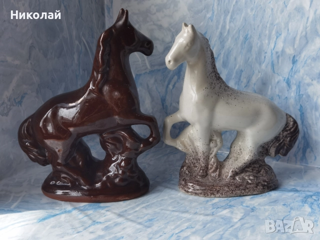 Лот Порцеланови Керамични Коне Кон, снимка 5 - Антикварни и старинни предмети - 52311150