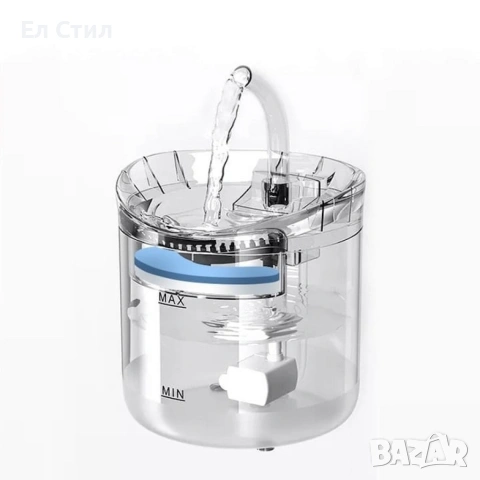 Автоматичен електрически фонтан с функция диспенсър за вода, за домашни любимци, снимка 5 - За котки - 53566937