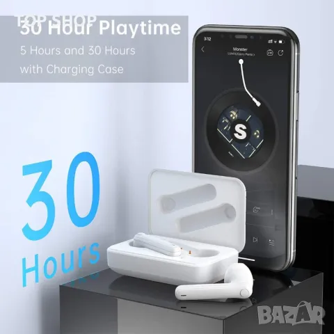 Намалени Безжични слушалки Спортни с кутия за зареждане Earbuds IPX7, снимка 4 - Bluetooth слушалки - 49203136