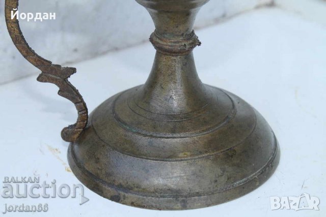Бронзова кандилница , снимка 5 - Антикварни и старинни предмети - 39077523