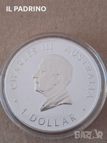 Инвестиционна сребърна монета "Кукабура" от 2025 1 унция OZ, снимка 2 - Нумизматика и бонистика - 53121394