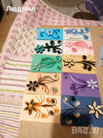 Малки квилинг картички, за допълнение на всеки подарък, снимка 3 - Други - 37397390