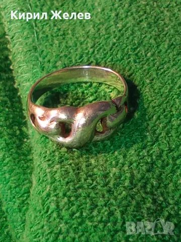 Ажурен АРТ МОДЕЛ СРЕБЪРЕН ПРЪСТЕН СРЕБРО 925 ПРОБА ДИЗАЙНЕРСКА РЪЧНА РАБОТА 44339, снимка 13 - Пръстени - 46234959