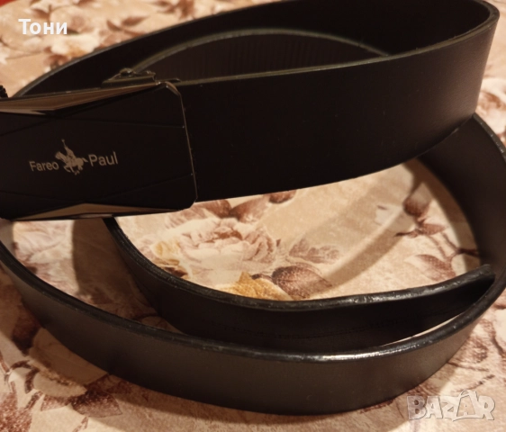 FAREO PAUL Оригинал Нов Автоматичен Мъжки Колан от Естествена Кожа 120см., снимка 15 - Колани - 52684539