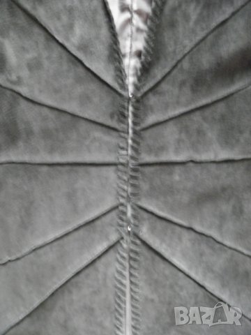 Ефектно пролетно манто от черен естествен велур М, снимка 10 - Палта, манта - 27936136