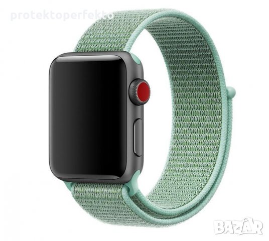 Текстилна каишка band за Apple Watch - 42мм/ 44mm/ 45 mm- велкро, снимка 9 - Каишки за часовници - 28461582
