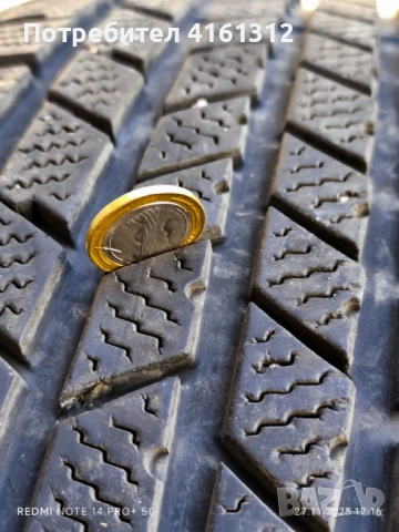 Много запазени 4 зимни гуми Continental 225/55/17 Цена комплекта 180лв, снимка 2 - Гуми и джанти - 52660421
