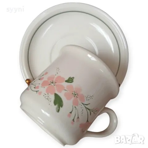 Сервиз за закуска от Biltons England ,,Розови цветя"., снимка 3 - Сервизи - 49665321