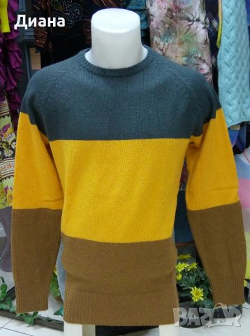Мъжки пуловери от естествени материи-мерино,ламска вълна, снимка 3 - Пуловери - 43435793