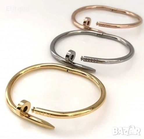 Атрактивна дамска гривна в авангарден дизайн, снимка 4 - Гривни - 52656962