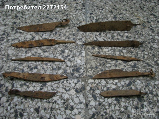 Нож острие сойка-10 бр лот, снимка 2 - Антикварни и старинни предмети - 35285746