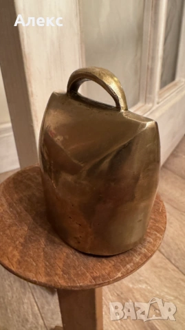 Масивен бронзов чан, хлопка– 240гр, снимка 3 - Антикварни и старинни предмети - 53500147