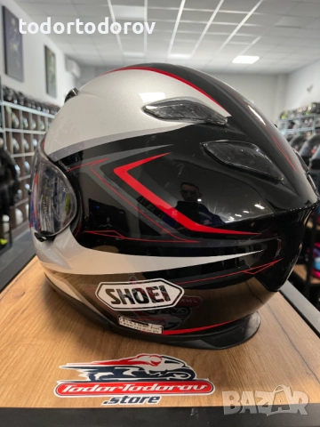 Мото каска SHOEI XR-1100 GENESIS, L 59-60 см,плака против изпотяване, снимка 3 - Аксесоари и консумативи - 51924689