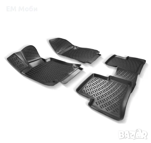 Гумени Стелки Rizline 3D тип Легени К-т 4 части за Skoda Octavia II 2004-2013