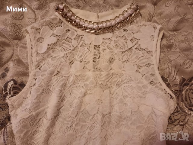 Бяло боди дантела Azara, снимка 4 - Корсети, бюстиета, топове - 33390259