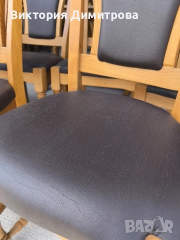 Комплект от 8 трапезни стола , снимка 6 - Столове - 51714506