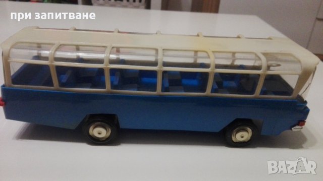 Стара играчка Автобус, ГДР, 31 см., снимка 7 - Колекции - 37971706