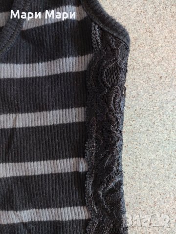 Потник от рипс с кант от дантела, снимка 4 - Потници - 28370811