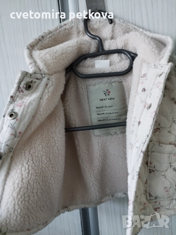 Ново бебешко палто Next за момиче, снимка 4 - Бебешки якета и елеци - 52278588