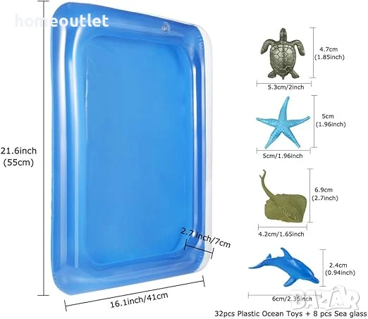 ПРОМОЦИЯ К-кт пластмасови животни с надуваем басейн, 41 части X0016XBVTH, снимка 4 - Образователни игри - 50653871