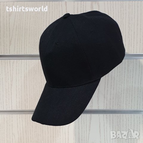 Нова изчистена шапка с козирка в черен цвят, снимка 3 - Шапки - 36922776