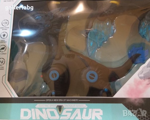 Електрически динозавър със звук и светлина + дим от устата , снимка 1 - Електрически играчки - 40110900