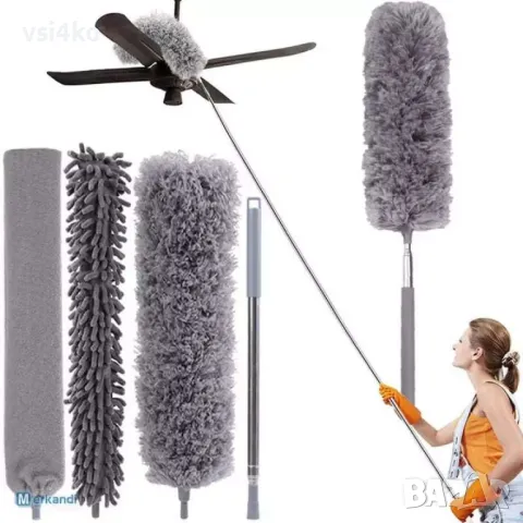 Комплект четки за прах и паяжини 6 в 1, снимка 3 - Мопове, кофи, четки и метли - 50241145
