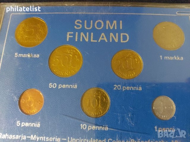 Финландия 1976 - Комплектен сет от 7 монети, снимка 2 - Нумизматика и бонистика - 37786505