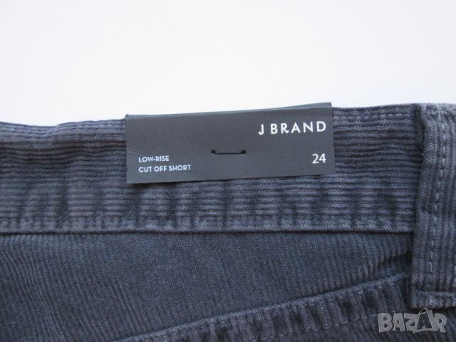Къси панталонки J Brand сиво кадифе , снимка 3 - Къси панталони и бермуди - 26635068