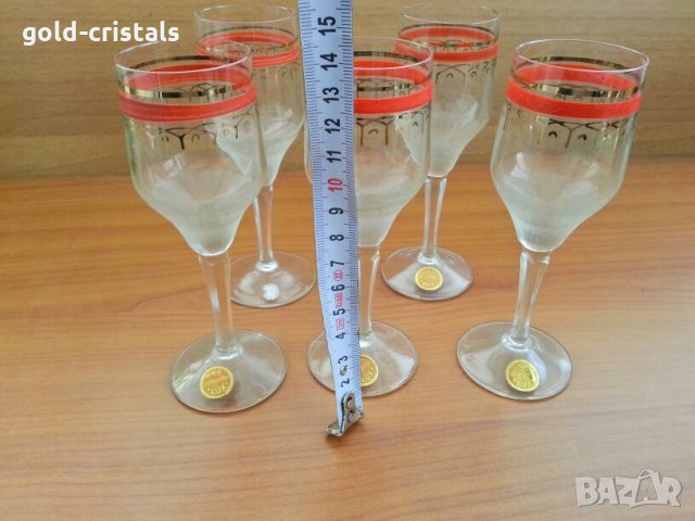 Ретро стъклени чаши, снимка 2 - Антикварни и старинни предмети - 27593262