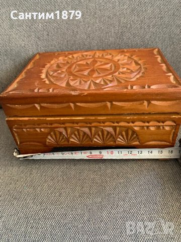 Красива дървена кутия за бижута-10, снимка 3 - Антикварни и старинни предмети - 43986512