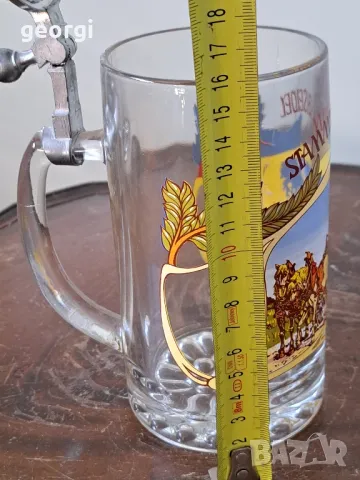 колекционерска немска халба с калаен похлупак    19/2, снимка 7 - Колекции - 49096489