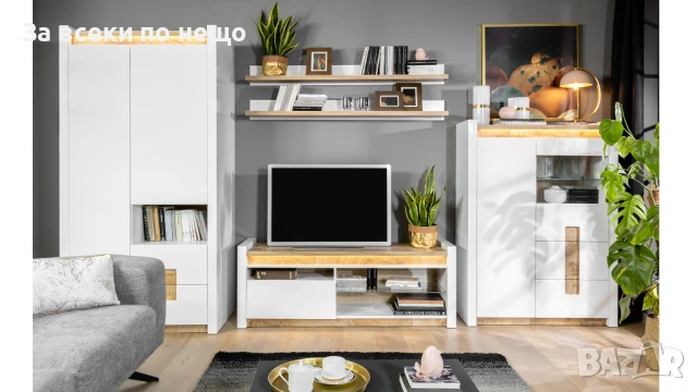 Витрина ALAMEDA REG1W1D2S бял лак/дъб уест/бял лак Код P1909