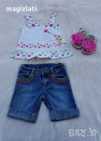 Детски дънкови панталонки и потник 2 години, снимка 14 - Комплекти за бебе - 32796815