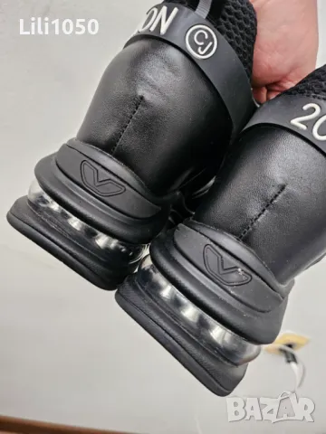 Дамски маратонки с платформа черни- НОВИ, снимка 9 - Маратонки - 50362211