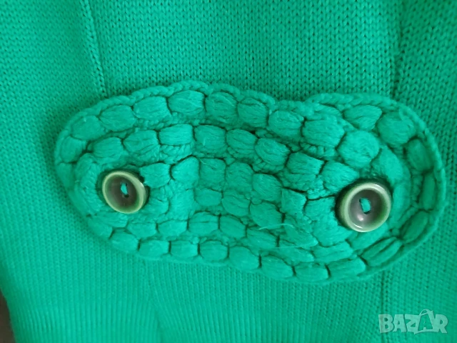 Домашен плетен халат(плетено манто), снимка 3 - Палта, манта - 50929673