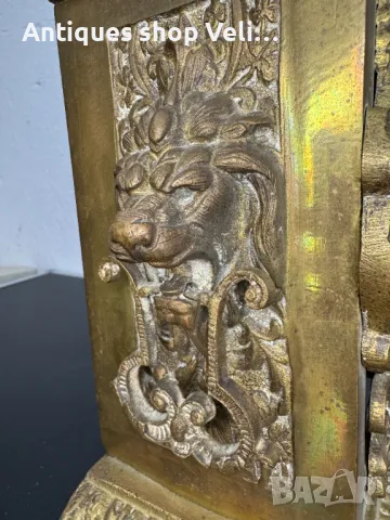 Бронзов часовник №6756 , снимка 5 - Антикварни и старинни предмети - 49807408