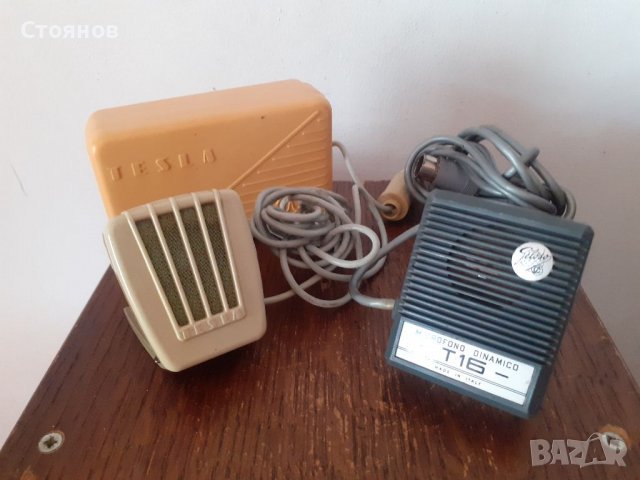 Ретро микрофони TESLA AMD-103,106,T16 ITALY, снимка 2 - Микрофони - 35708806