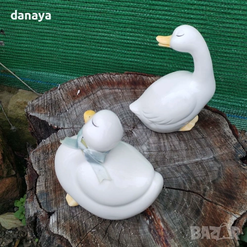 6265 Комплект декоративни керамични фигурки Патета, снимка 3 - Статуетки - 52188351