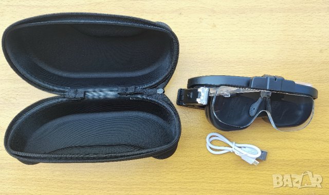 Лупа за глава с лед осветление очила за четене шиене бродиране плетене Led spectacle magnifier751635, снимка 7 - Други инструменти - 37711970