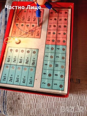 Супер Рядка Детска Соц Чехословакия Електрическа Игра Смятане 1970те г., снимка 6 - Колекции - 52029394